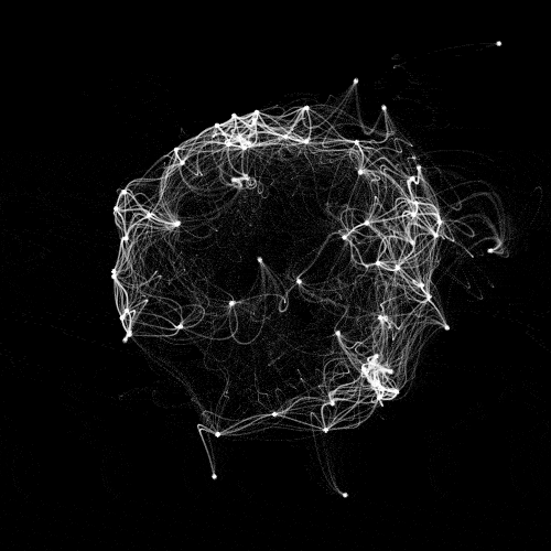 Rede neural abstrata em movimento representando inteligência, dados e percepção computacional.